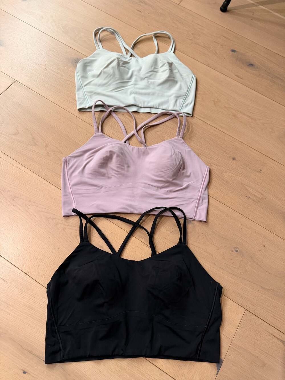 Lot of 3 Lululemon Like a Cloud Longline Bra *Light Support size 8 - Picture 2 of 6